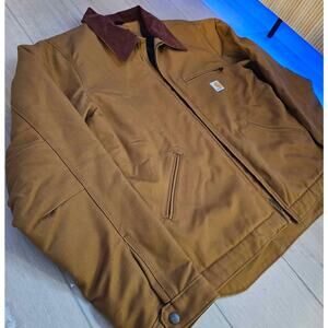 Carhartt Quilt Lined Detroit Jacket (Brown)